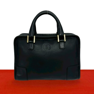 LOEWE ロエベ アマソナ 28 アナグラム ロゴ レザー ハンドバッグ ブラック
30326