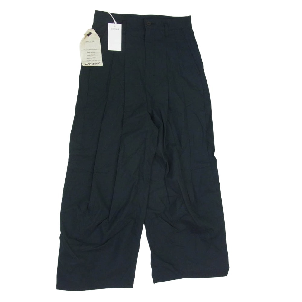 SHINYAKOZUKA シンヤコヅカ パンツ 2601SK55 COTTON DOUBLE WEAVE コットン ダブル ウェーブ ハイバギー パンツ ブラック系 S【美品】【中古】