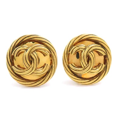 シャネル CHANEL イヤリング ココマーク メタル ゴールド レディース【中古】 e61809a