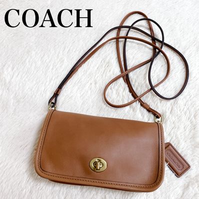 極美品 オールドコーチ 2way ターンロック ショルダーバッグ COACH