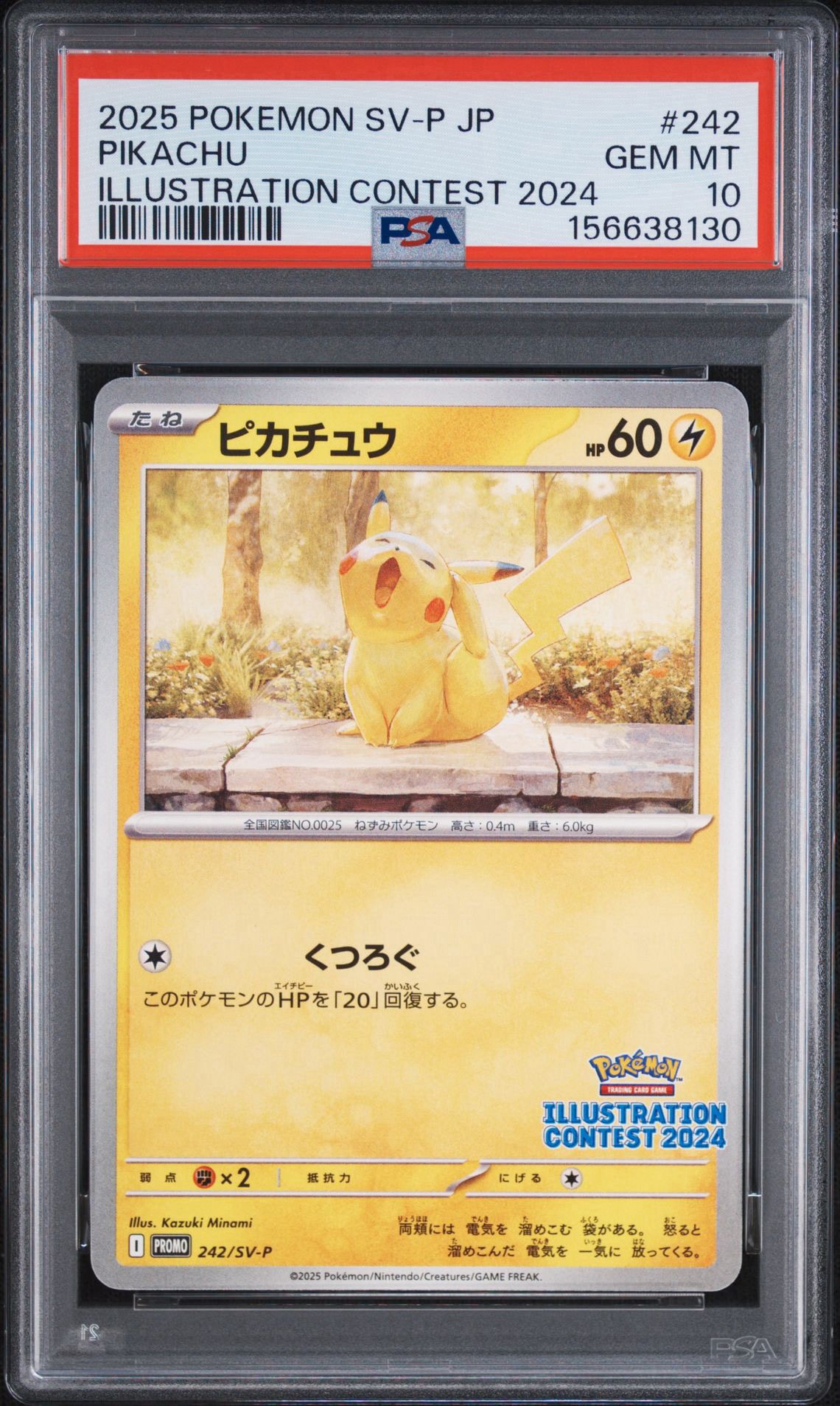 Pikachu [SV-P 242](Promo Card Pack "Illustration Contest 2024 Promo Card Commemoration Campaign for Award-Winning Works")