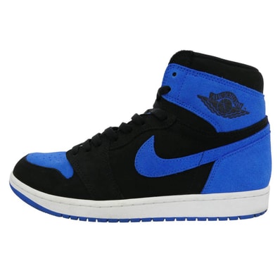 NIKE ナイキ DZ5485-042 Air Jordan 1 Retro High OG Royal Reimagined エアジョーダン1 レトロ ハイ OG ロイヤル リイマジンド ハイカット スニーカー ブラック系 ブルー系 28cm【中古】