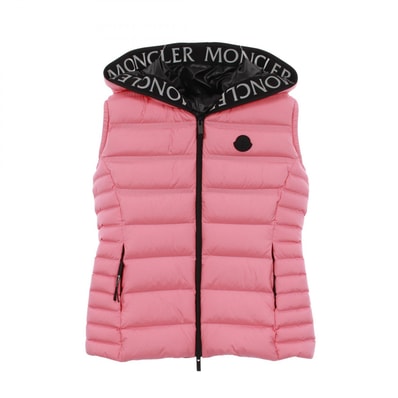 モンクレール MONCLER ALITERSE ダウンベスト 衣料品 アウター ナイロン レディース ピンク系 【中古】