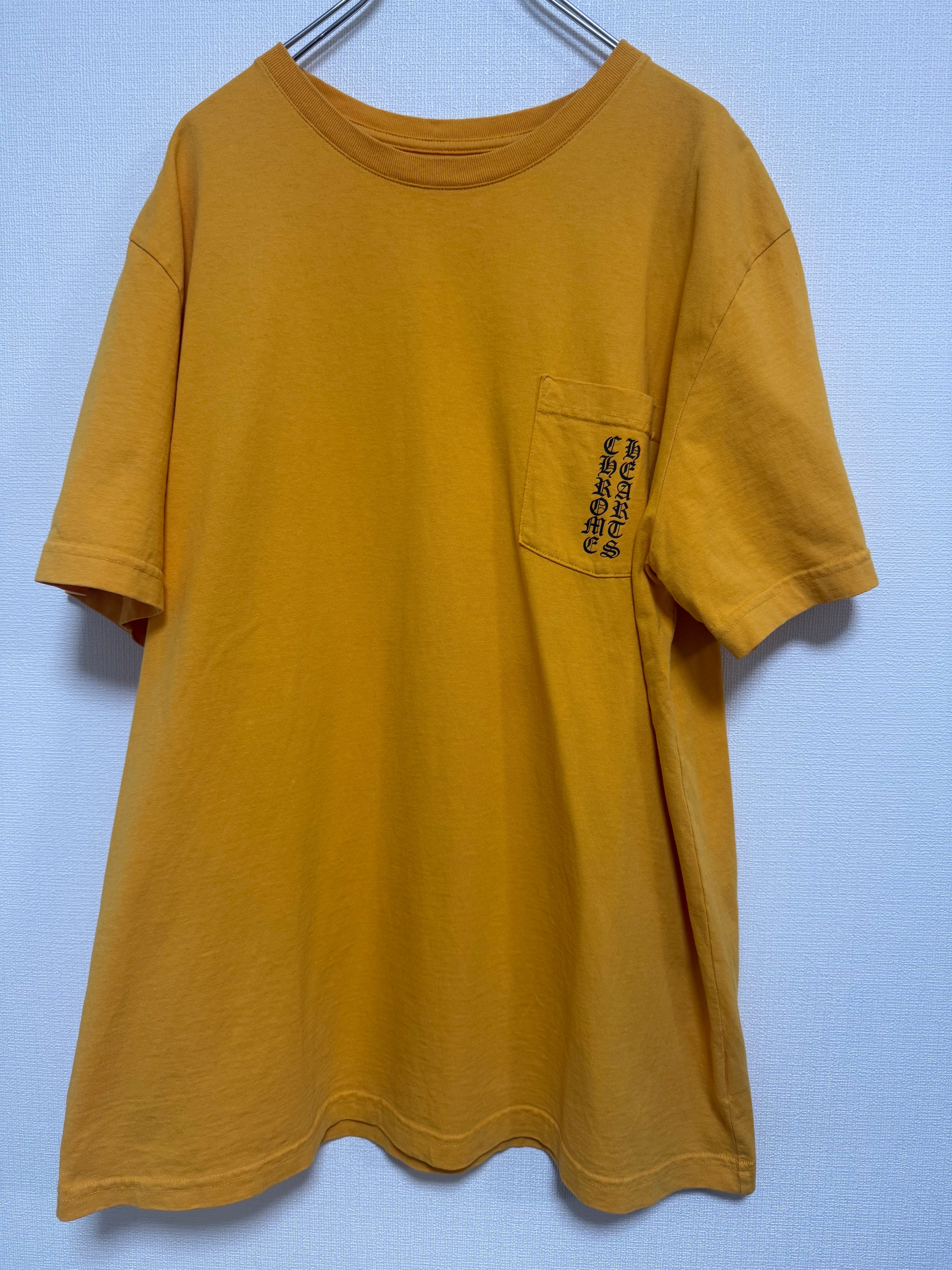 クロムハーツ バーティカルロゴTシャツ マスタード XL