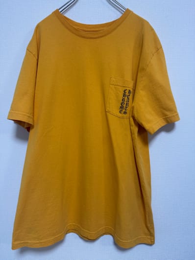 クロムハーツ バーティカルロゴTシャツ マスタード XL