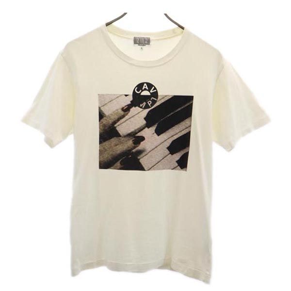 C.E シーイー 日本製 プリント 半袖 Tシャツ S ホワイト