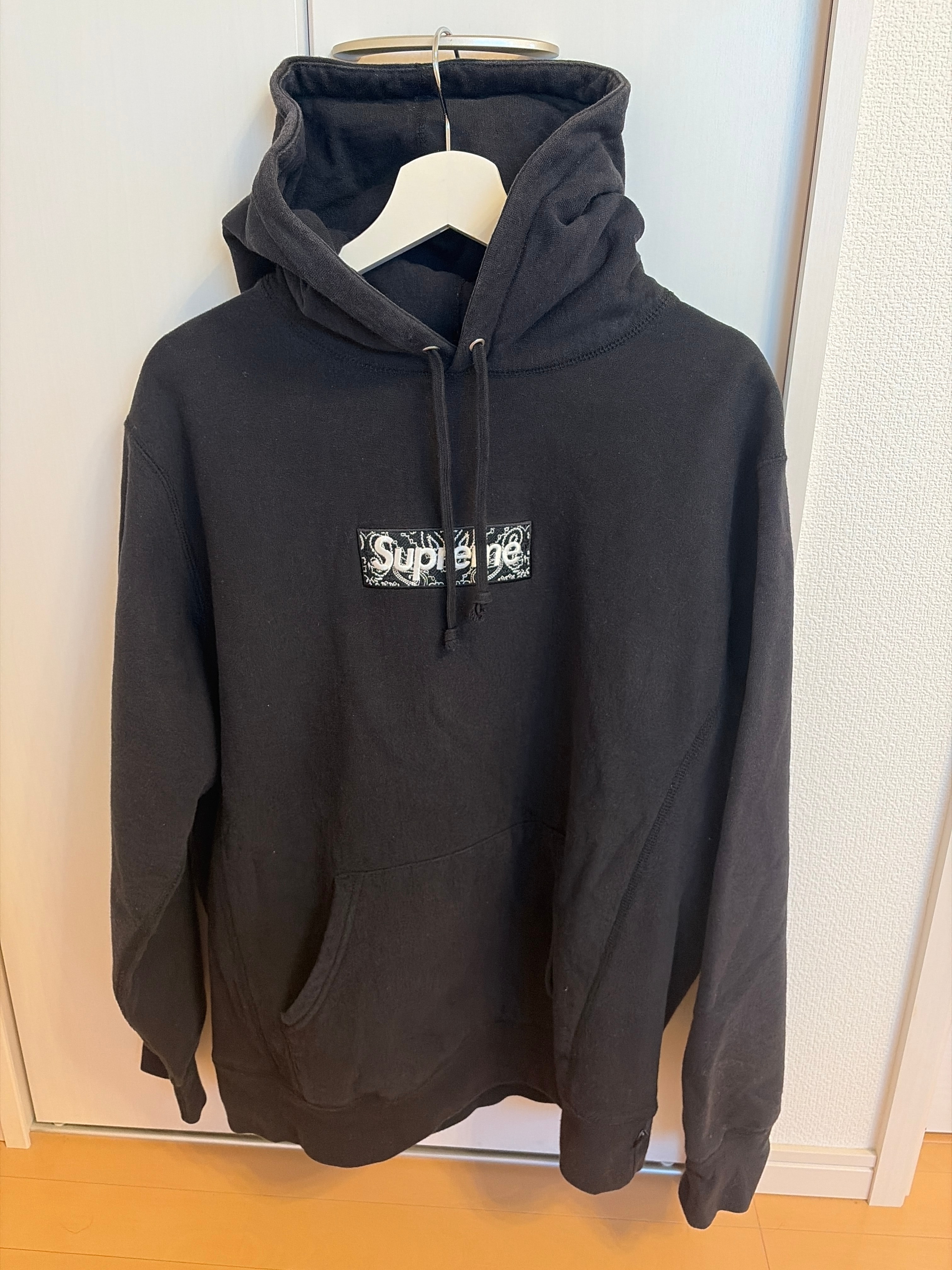 Supreme Bandana Box Logo Hooded Sweatshirt "Black"