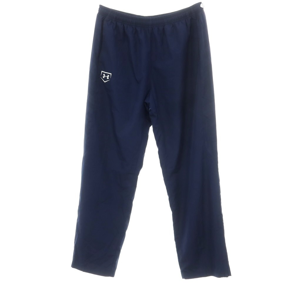 【中古】アンダーアーマー UNDER ARMOUR ポリエステル イージーパンツ ネイビー【サイズXXL】【メンズ】