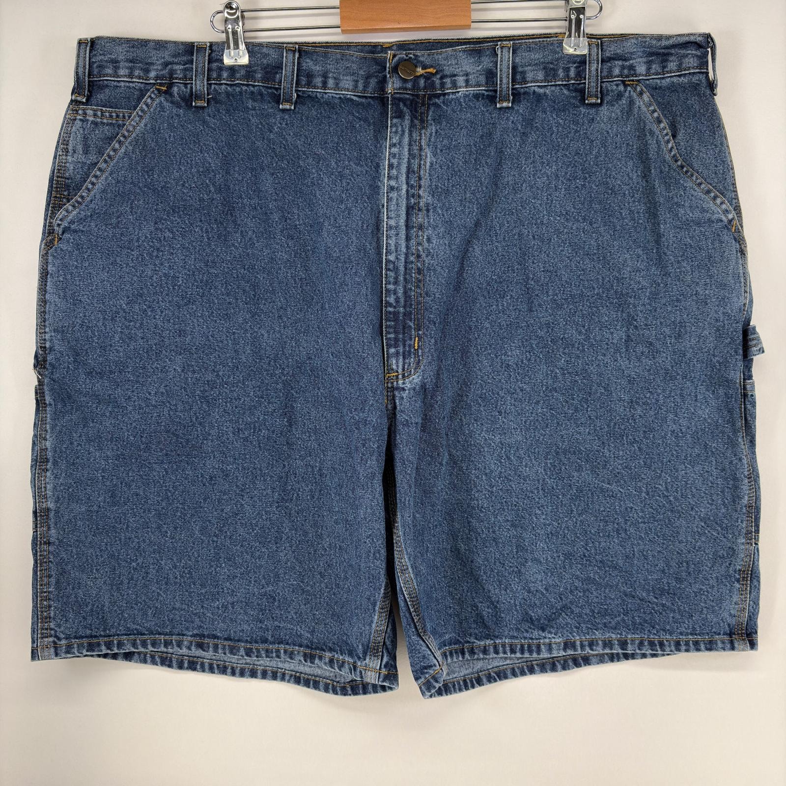 古着 カーハート Carhartt ショートパンツ ワンポイントロゴ デニム ペインター ハーフパンツ 大きいサイズ w48  ブルー メンズ