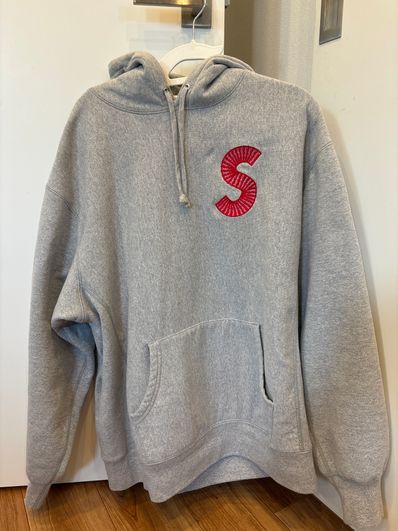 Supreme S Logo Hooded Sweatshirt "Heather Grey" (20FW)