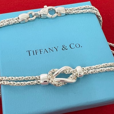 TIFFANY&Co. ティファニー ダブルロープ センターノット ネックレス シルバー925 ネックレス シルバー
00118