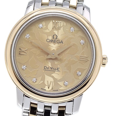 オメガ デビル プレステージ バタフライ レディース 【中古】