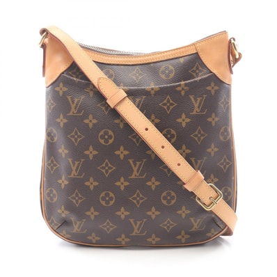 ルイ・ヴィトン LOUIS VUITTON オデオンPM ショルダーバッグ バッグ PVCコーティングキャンバス レザー モノグラム レディース ブラウン系 M56390 【中古】