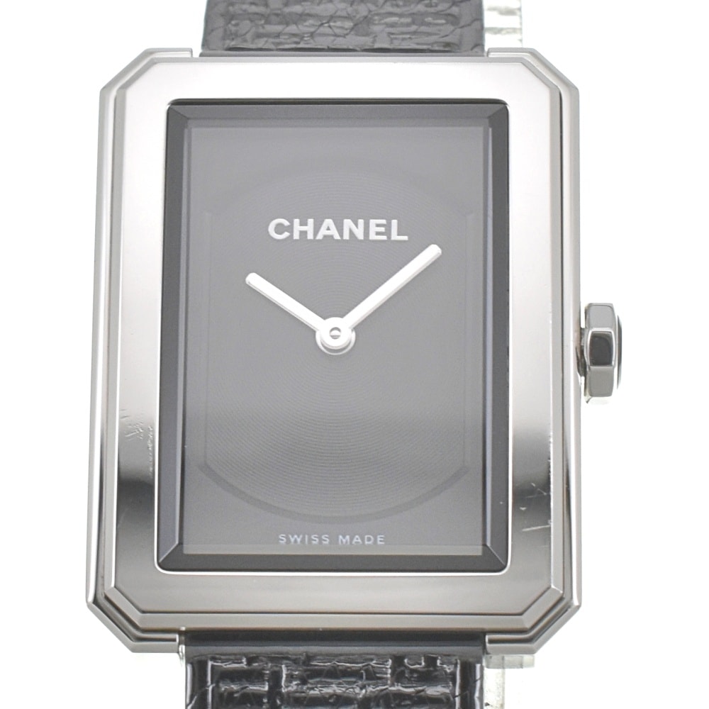 値下 シャネル CHANEL H5317 ボーイフレンド ツイード クォーツ レディース 美品 J#142565