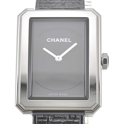 値下 シャネル CHANEL H5317 ボーイフレンド ツイード クォーツ レディース 美品 J#142565