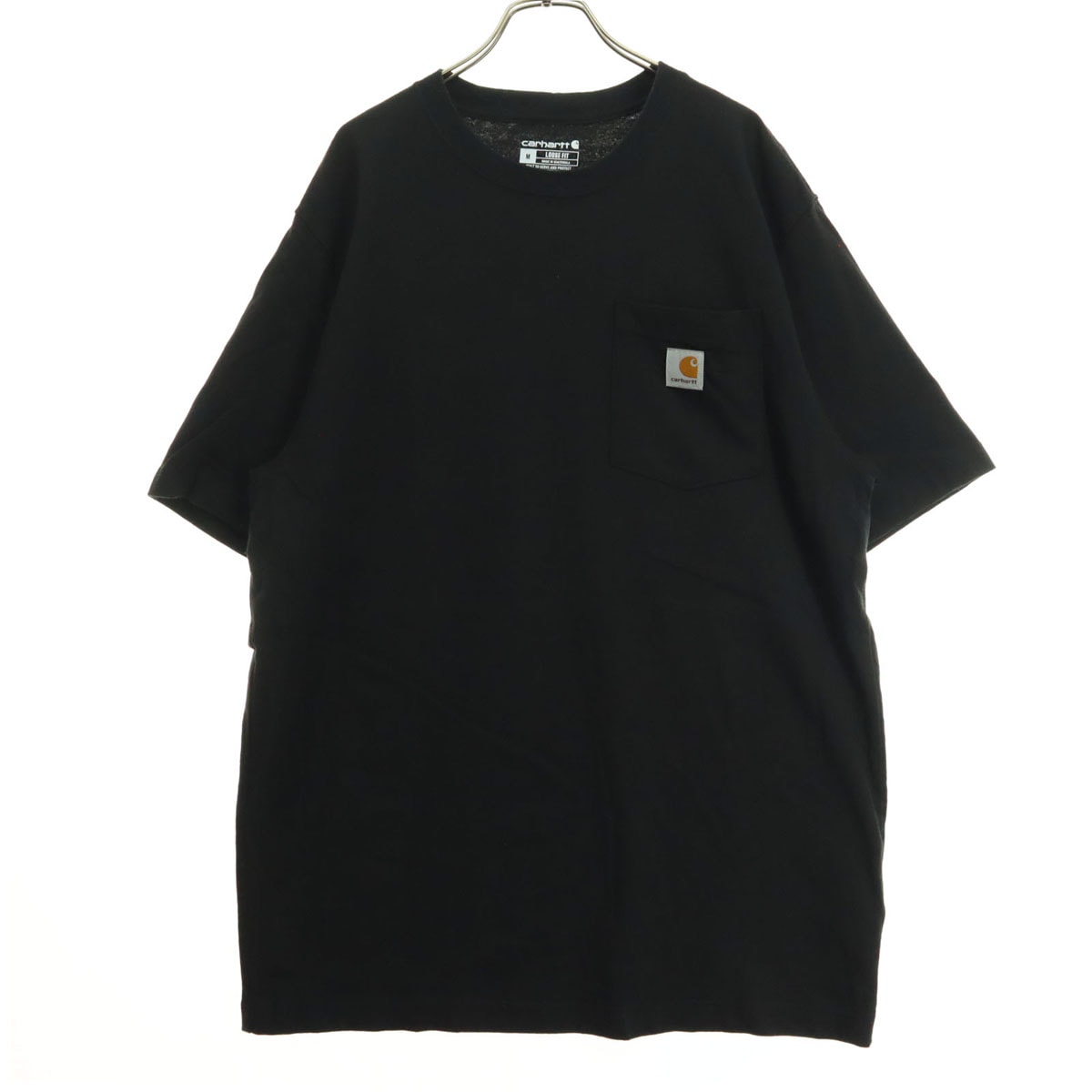 Carhartt カーハート コットン ワンポイントロゴ 半袖 Tシャツ M ブラック