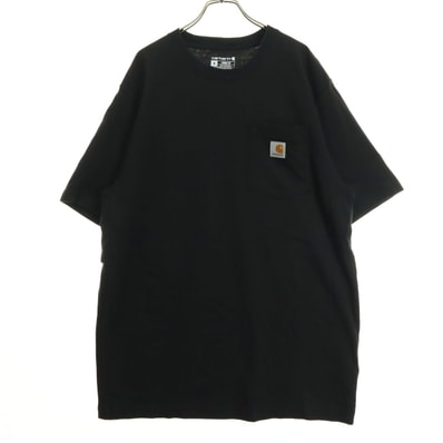 Carhartt カーハート コットン ワンポイントロゴ 半袖 Tシャツ M ブラック