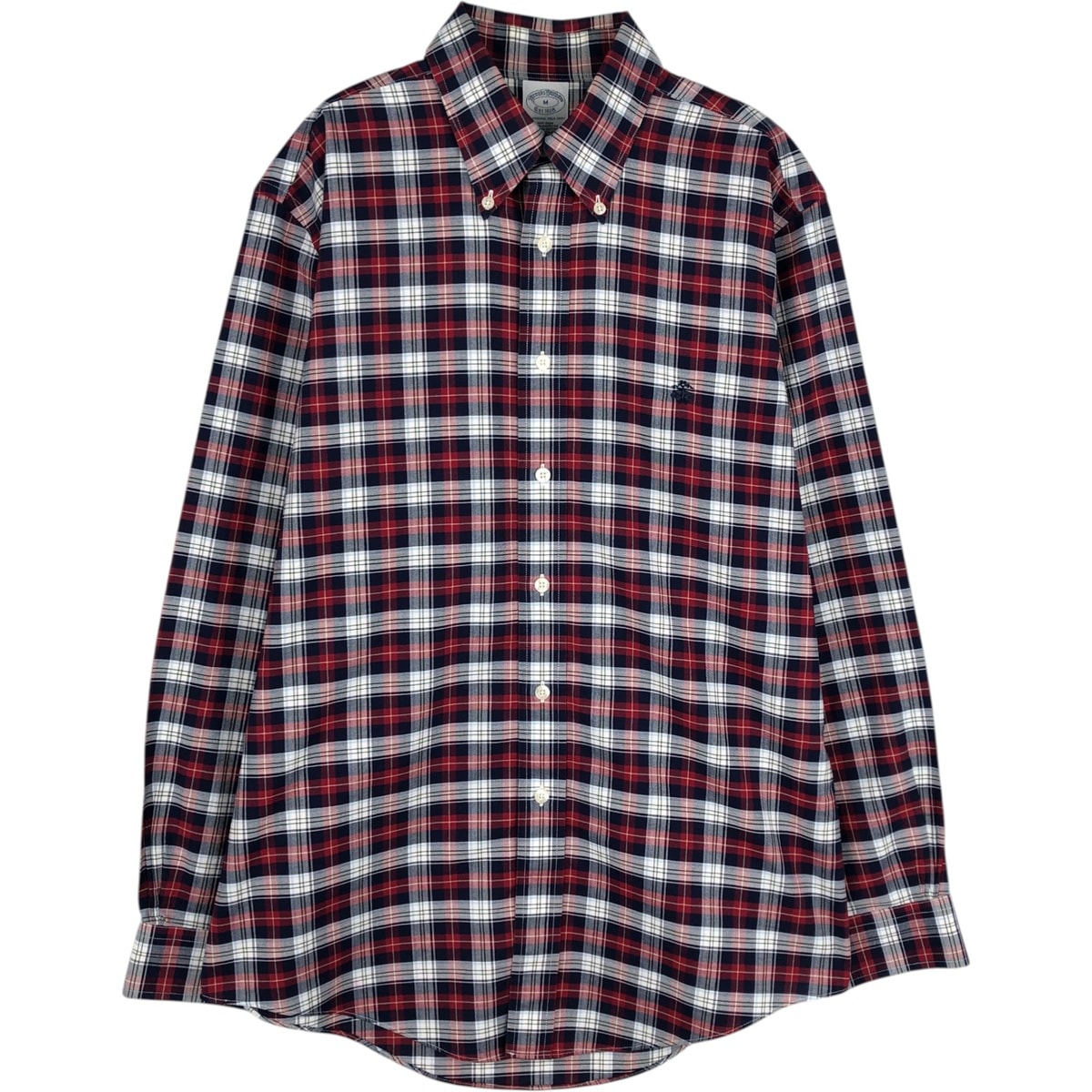 古着 ブルックスブラザーズ Brooks Brothers Est.1818 長袖 ボタンダウンチェックシャツ メンズM相当/eaa628803