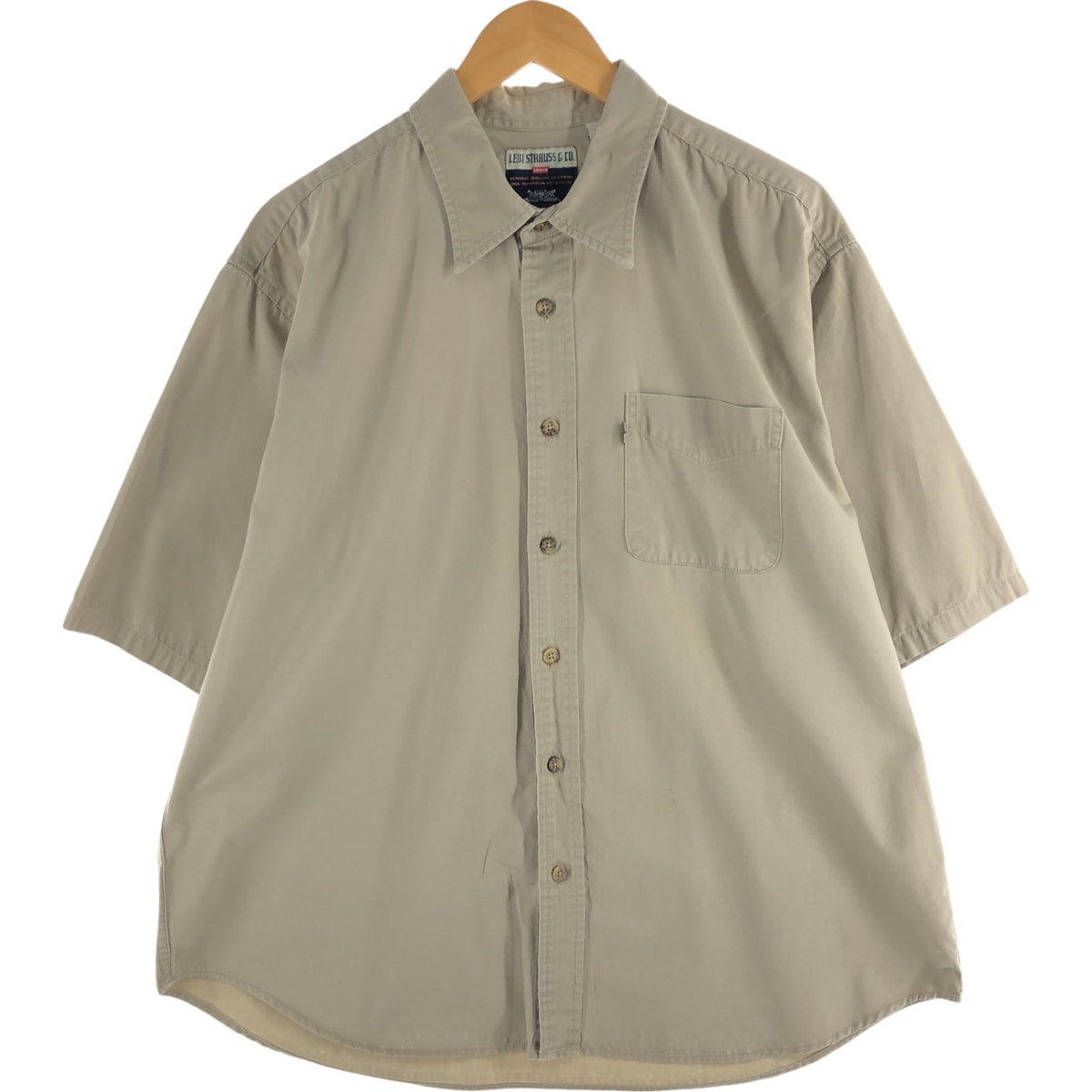 古着 リーバイス Levi's 半袖 コットンシャツ メンズXL相当/eaa562994