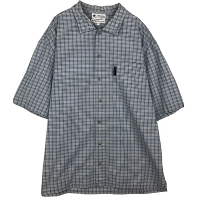 古着 00年代 コロンビア Columbia 半袖 チェックシャツ メンズXL相当/eaa478035