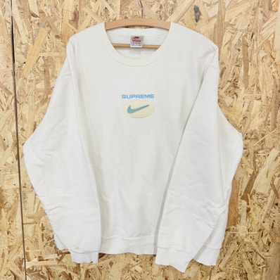 Supreme / Nike Jewel Crewneck "White"