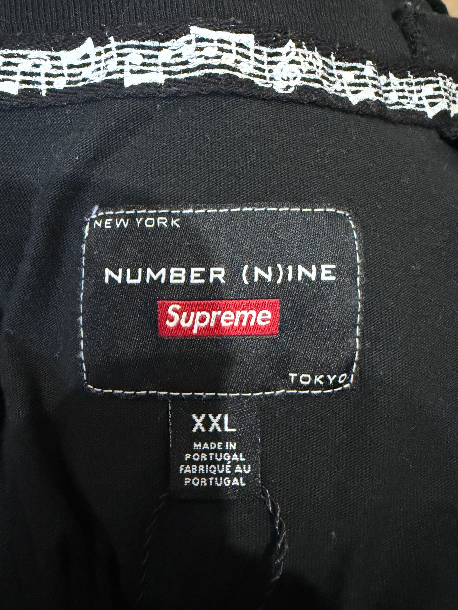 Supreme x Number (N)ine x Mickey Mouse Raglan L/S Top "Black"