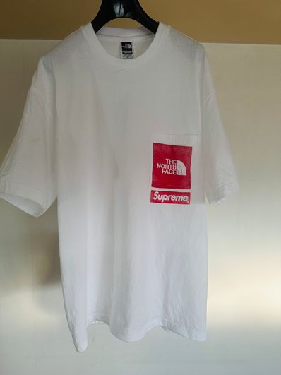 Supreme x The North Face Printed Pocket Tee "White"