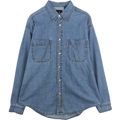 古着 90年代 リーバイス Levi's RED TAB 長袖 デニムシャツ メンズXL相当 ヴィンテージ/eaa643518