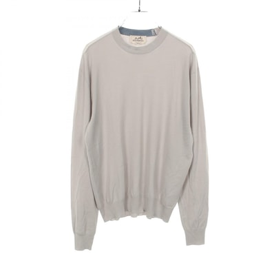 エルメス HERMES ニット 衣料品 トップス ウール メンズ グレー系 【中古】