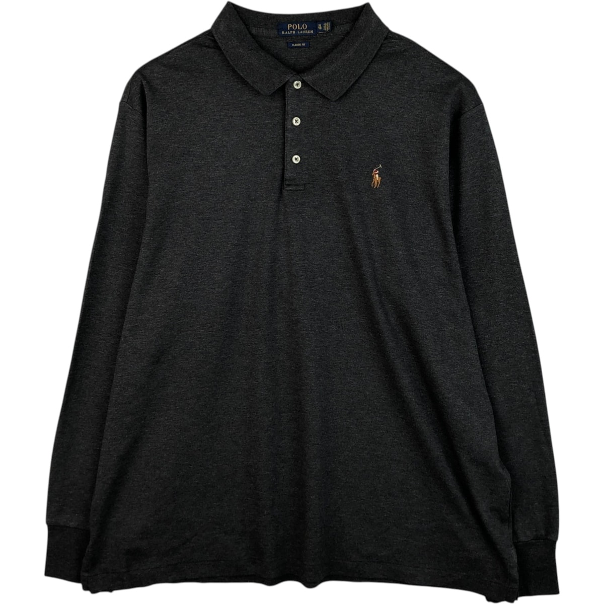 古着 ラルフローレン Ralph Lauren POLO RALPH LAUREN CLASSIC FIT 長袖 ポロシャツ メンズXL相当/eaa619122
