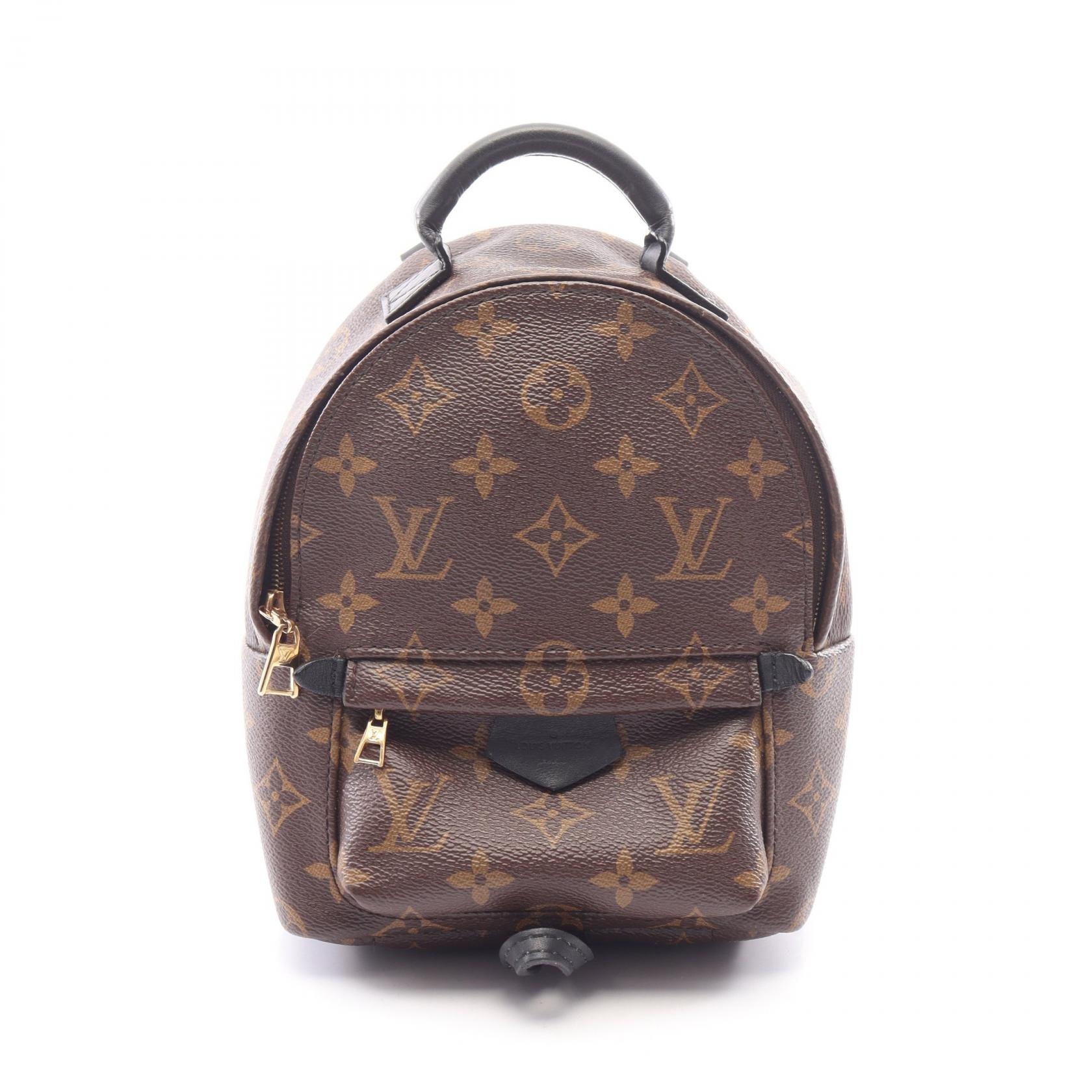 ルイ・ヴィトン LOUIS VUITTON パームスプリングス ミニ モノグラム リュックサック バックパック バッグ PVCコーティングキャンバス レザー モノグラム レディース ブラウン系 / ブラック系 M41562 【中古】