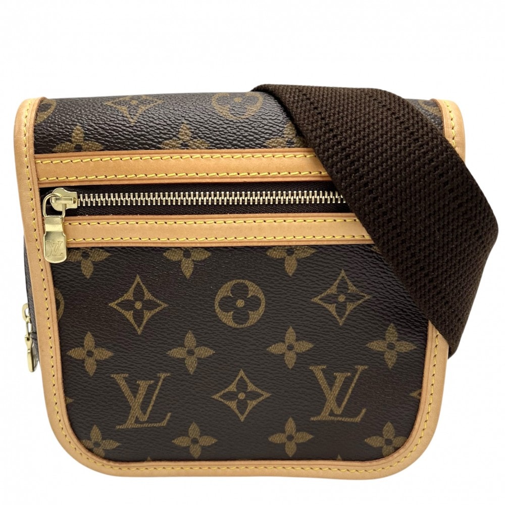 LOUIS VUITTON ルイヴィトン ボディバッグ モノグラム バムバッグボスフォール ウエストバッグ ウエストポーチ 肩掛け 斜め掛け 鞄 かばん M40108 ブラウン 茶 ゴールド金具 メンズ【中古品】