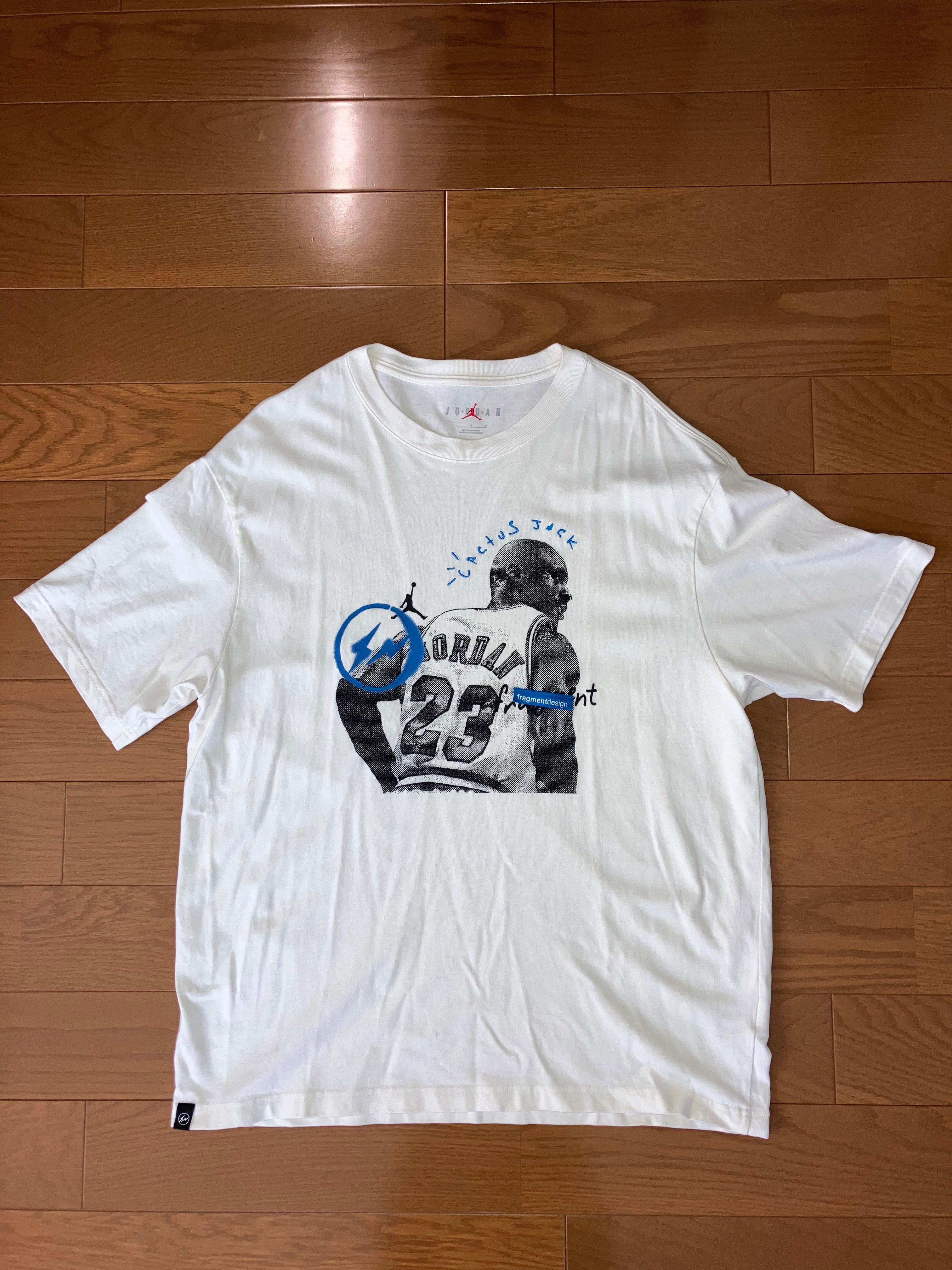 Air Jordan Travis Scott  Fragment Tee "White"