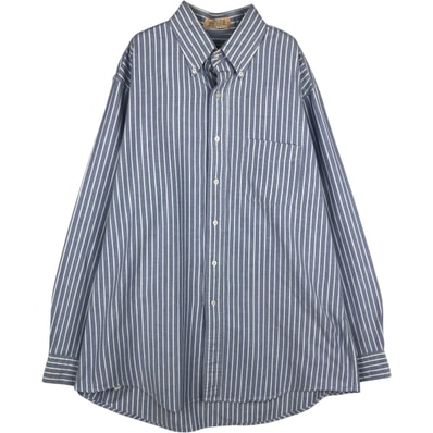古着 90年代 エルエルビーン L.L.Bean 長袖 ボタンダウンストライプシャツ メンズXL相当 ヴィンテージ/eaa628833