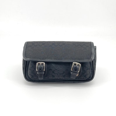 COACH(コーチ) シグネチャー F77157 ウエストバッグ ブラック