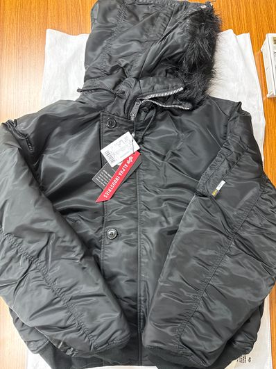 Wtaps x ALPHA INDUSTRIES N-2B Core Spec / Jacket / Nylon. Twill. "Black"