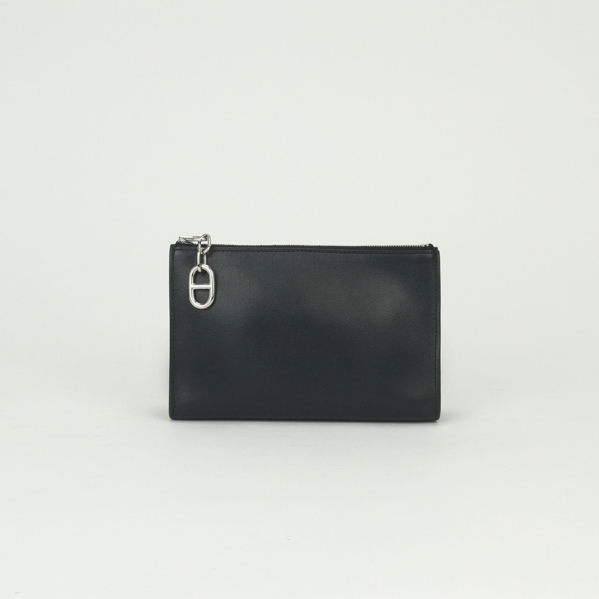 エルメス HERMES ジップアンゴーPM ジップアンゴー PM バッグ バニティバッグ ポーチ エバーグレイン ノワール Noir ブラック Black 黒 シルバー金具 クラッチバッグ