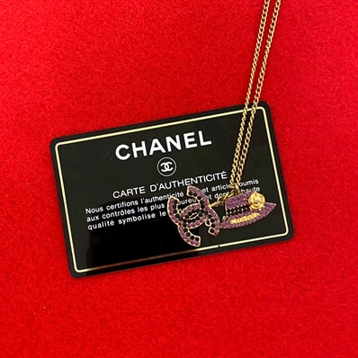 CHANEL シャネル ココマーク GP ラインストーン ネックレス ゴールド
73901