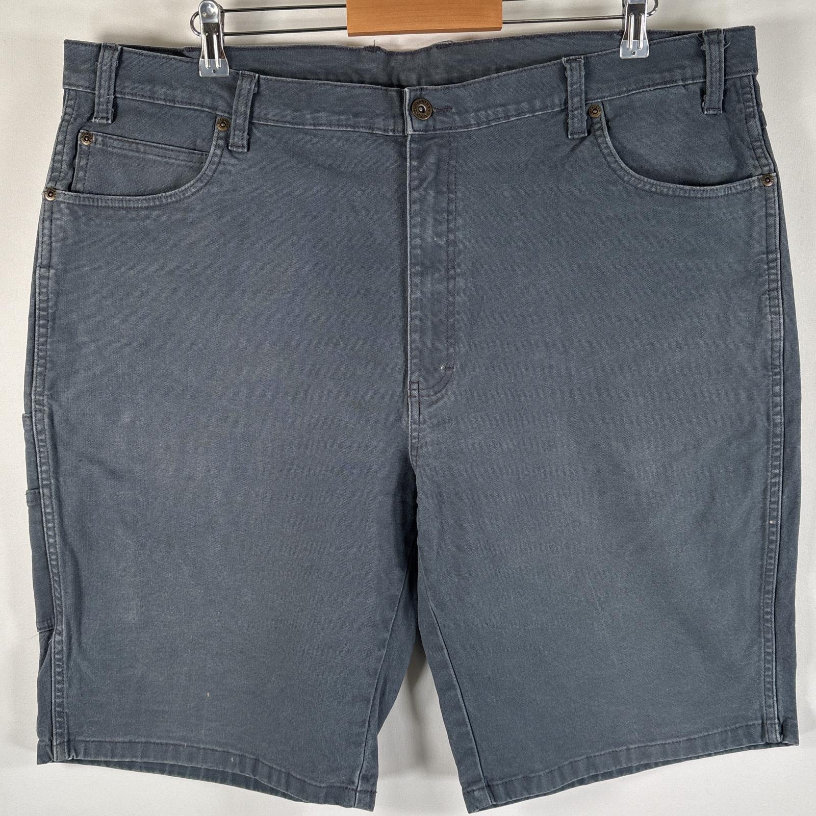 古着 ディッキーズ Dickies ショートパンツ ワークパンツ 大きいサイズ ワンポイント刺繍 サイドポケット ワークショーツ w42 グレー系 メンズ
