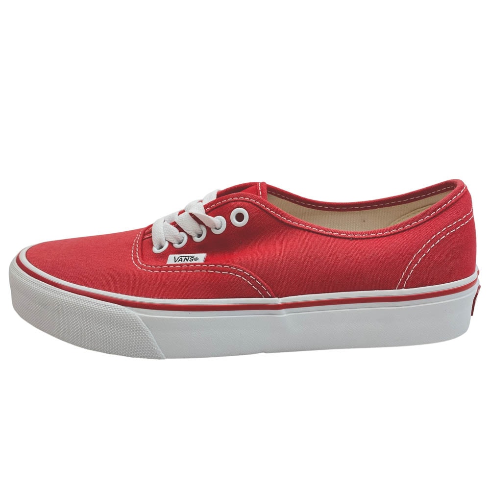 VANS バンズ スニーカー VN000EE3RED オーセンティック AUTHENTIC RED ローカット スニーカー レッド系 25.5cm【新古品】【未使用】【中古】