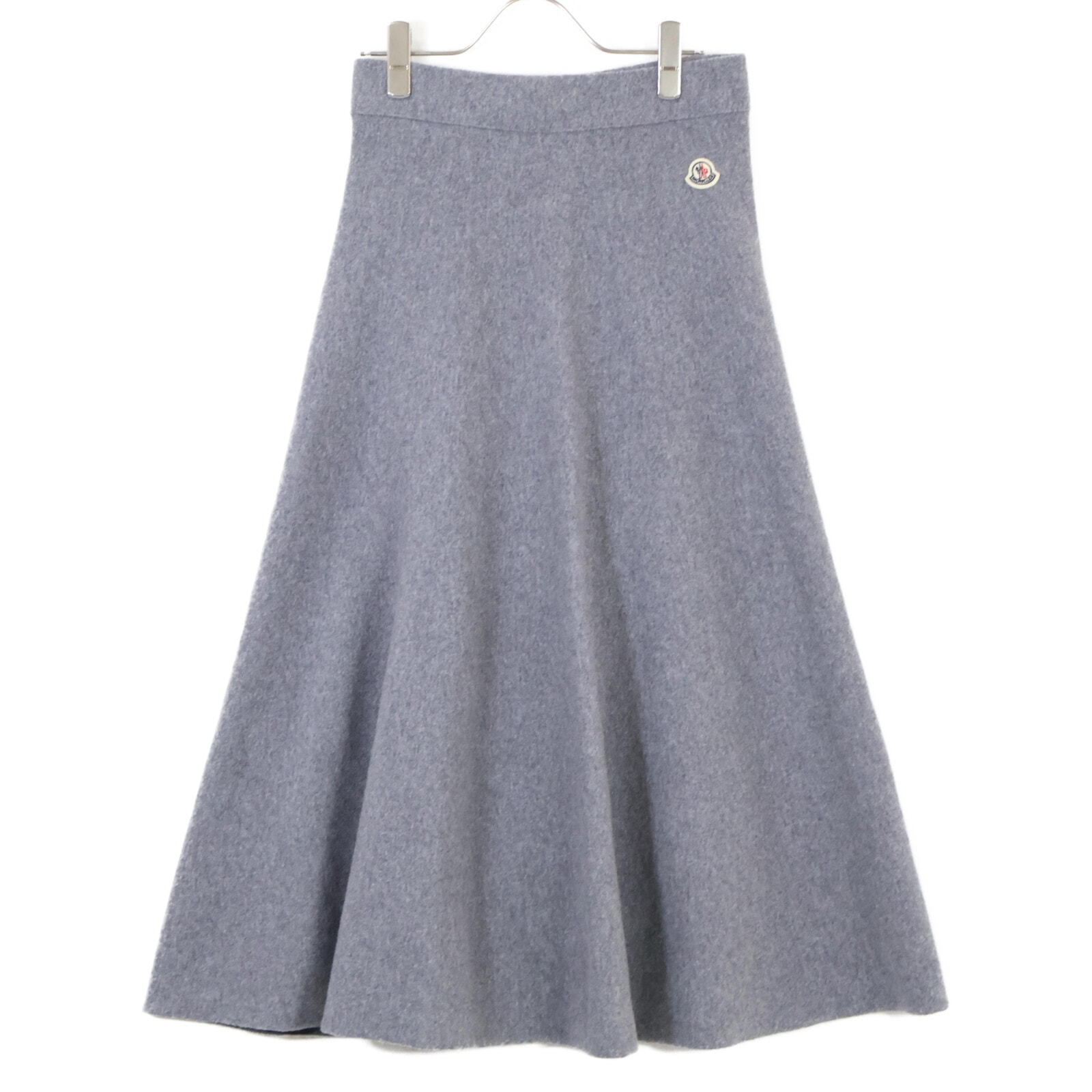 モンクレール 24年製 ｸﾞﾚｰ GONNA TRICOT ｽｶｰﾄ ＸＳ