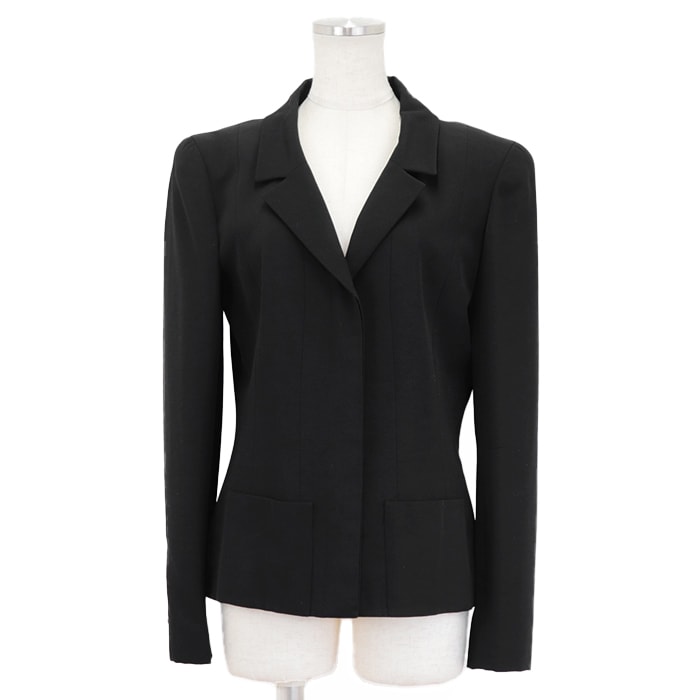 シャネル 01P P17432 ジャケット レディース ブラック 38 CHANEL