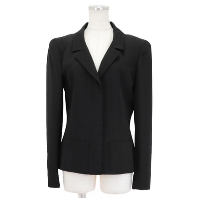 シャネル 01P P17432 ジャケット レディース ブラック 38 CHANEL