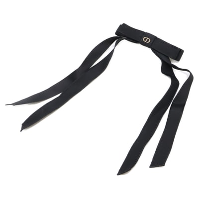 クリスチャンディオール 【美品】Dior Twist ディオール ツイスト DCロゴ リボン バレッタ