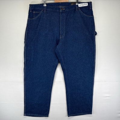 古着 デッドストック ディッキーズ Dickies デニム パンツ ペインターパンツ 大きいサイズ ハンマーループ W42 L30 ブルー系 メンズ