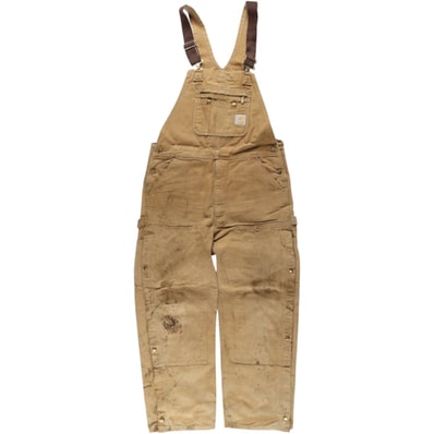 古着 カーハート Carhartt ダブルニー ダック オーバーオール メンズw36相当/eaa633590