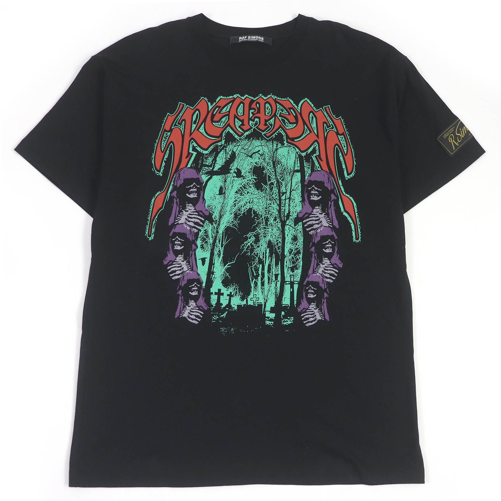 極美品 ラフシモンズ 半袖Tシャツ Big Fit Sreapers XS