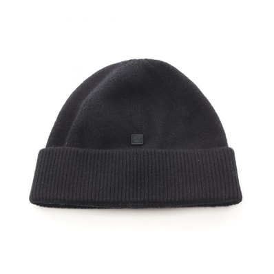 アクネストゥディオズ ACNE STUDIOS MICRO FACE PATCH BEANIE ニットキャップ ニットキャップ 帽子 ウール メンズ ブラック系 FA-UX-HATS000164 【中古】
