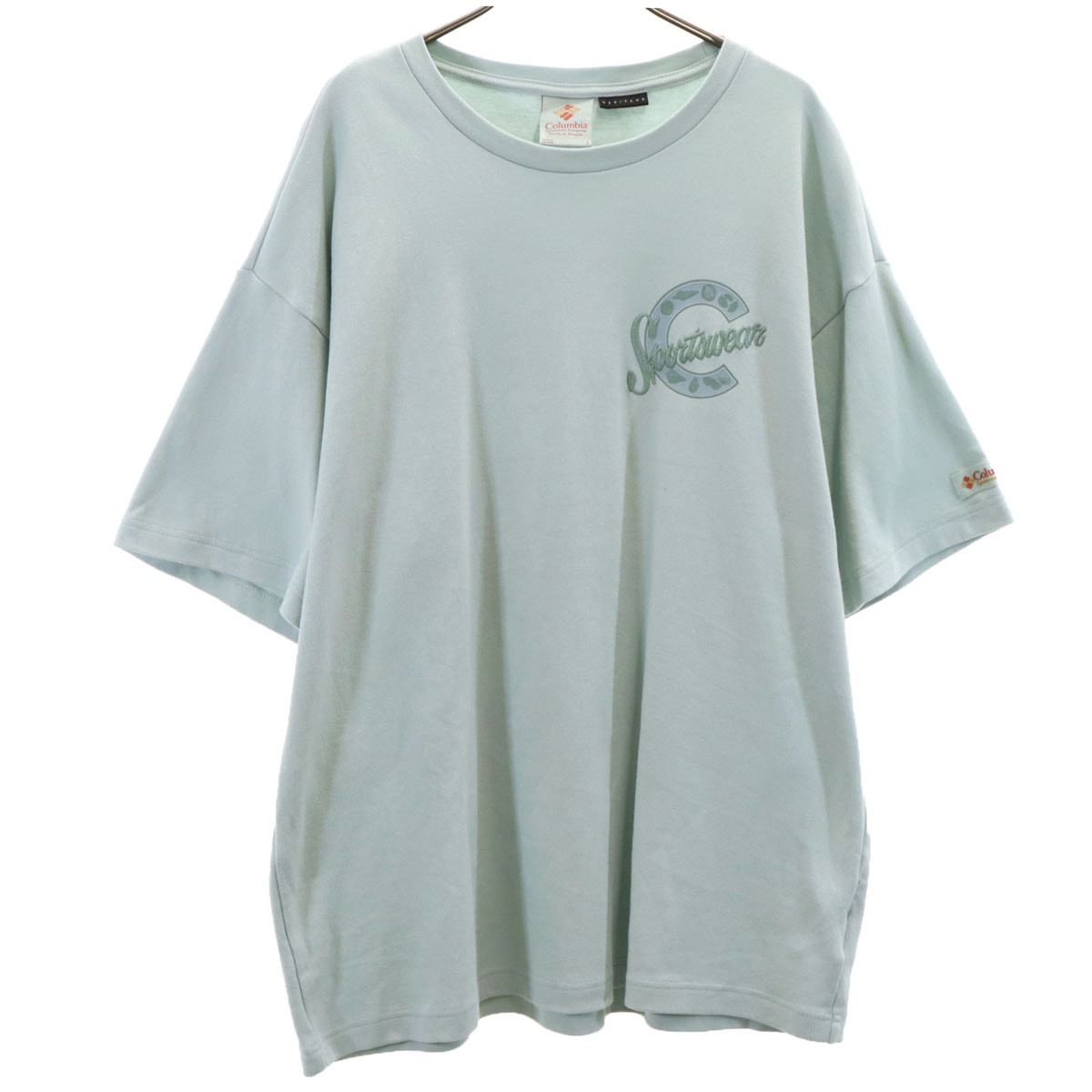 Columbia コロンビア バックプリント 半袖 CSCヘリテージ Tシャツ L ミント系 アウトドア