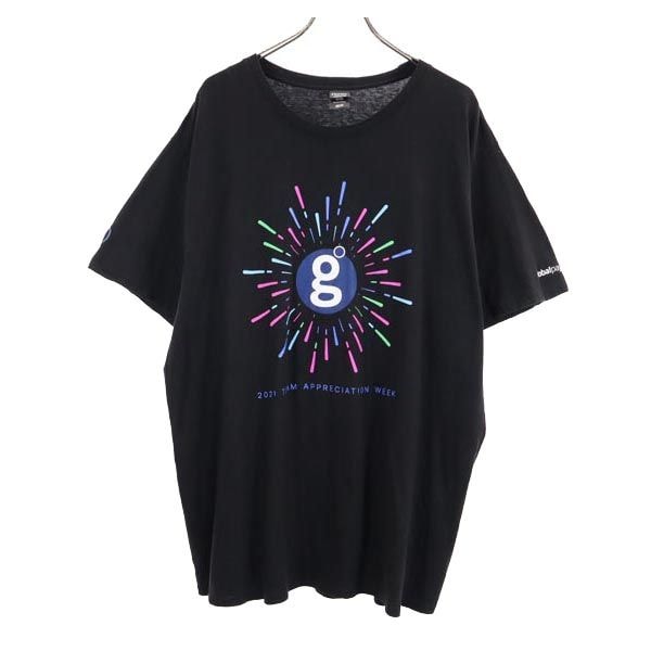 Hanes ヘインズ 半袖 Tシャツ 2XL ブラック クルーネック